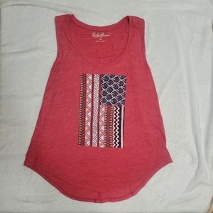 Lucky Brand Size Medium Patriotic/ Summer Tank Top
